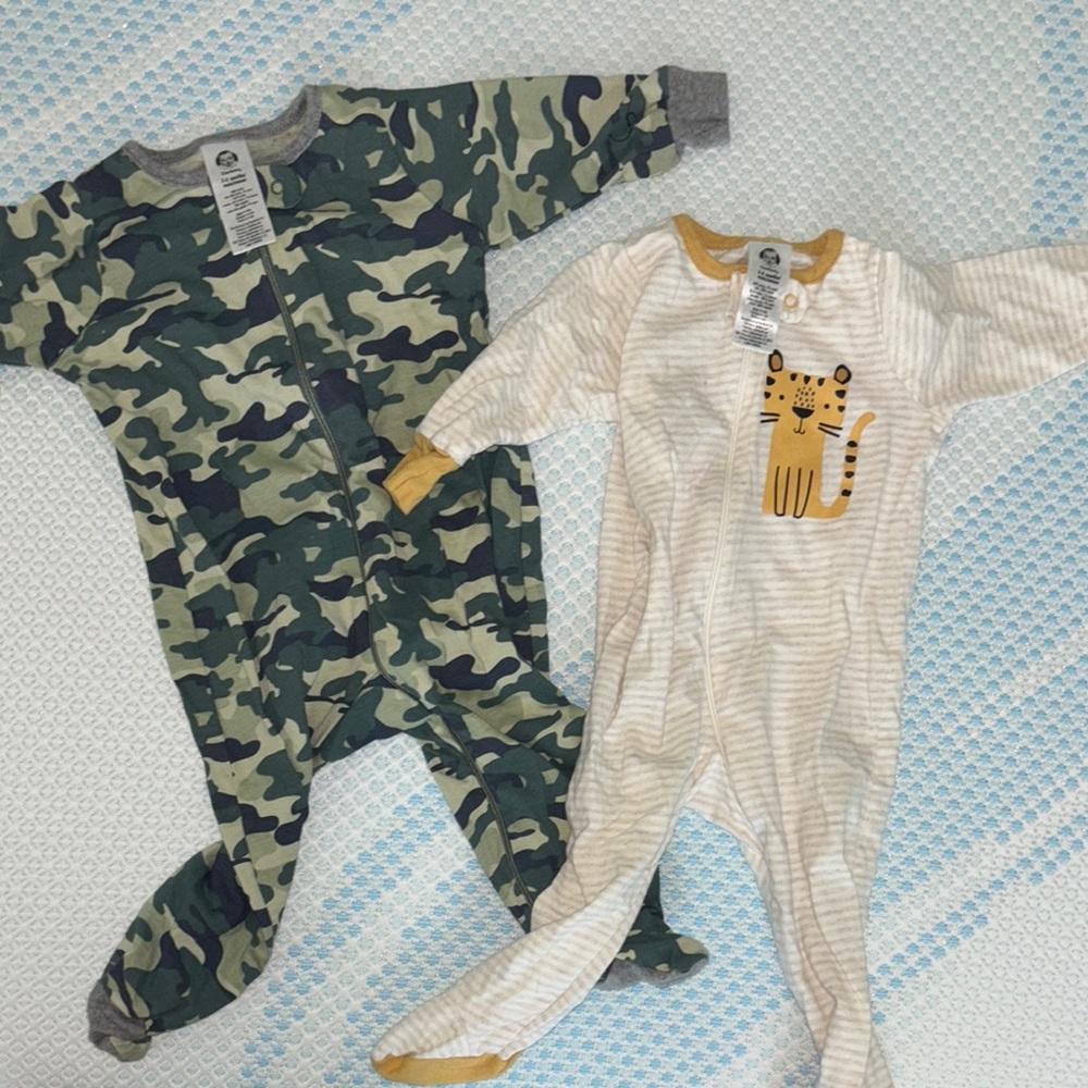 Camo and Cream Kids One Piece Set